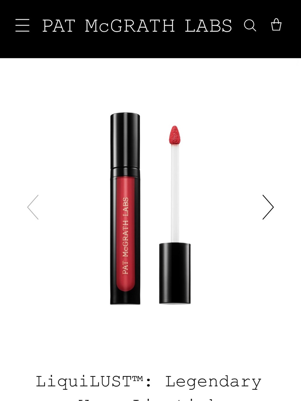 Pat McGrath LiquiLUST™: Legendary Wear Lipstick Shade Eldon 4